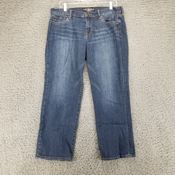 Lucky Brand Jeans Womens 31 Sweet 'N Crop Stretch Denim Crop *Read* - Picture 1 of 14